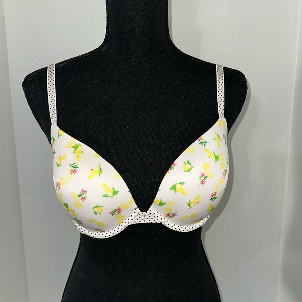 VS Lemon Floral Tee Push-up Bra